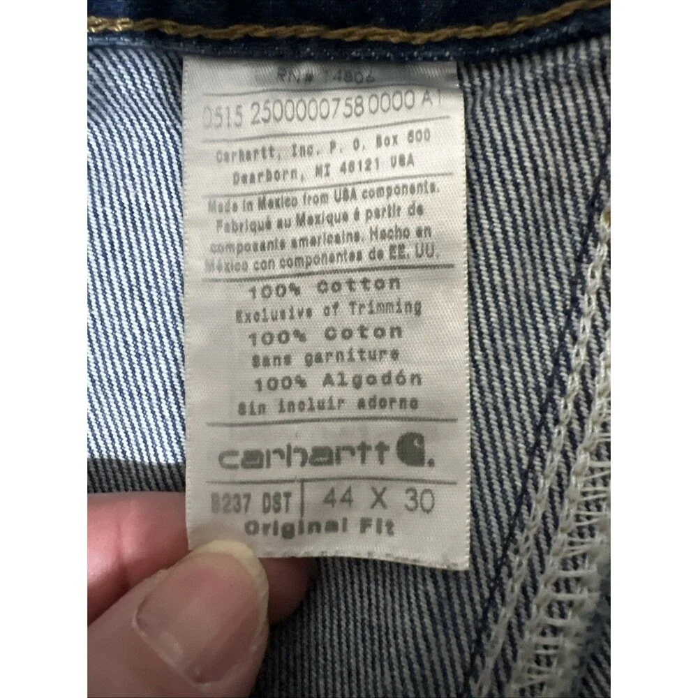 Carhartt Reworked Jeans Split Panel Two Tone Denim Custom Streetwear Thrashed
